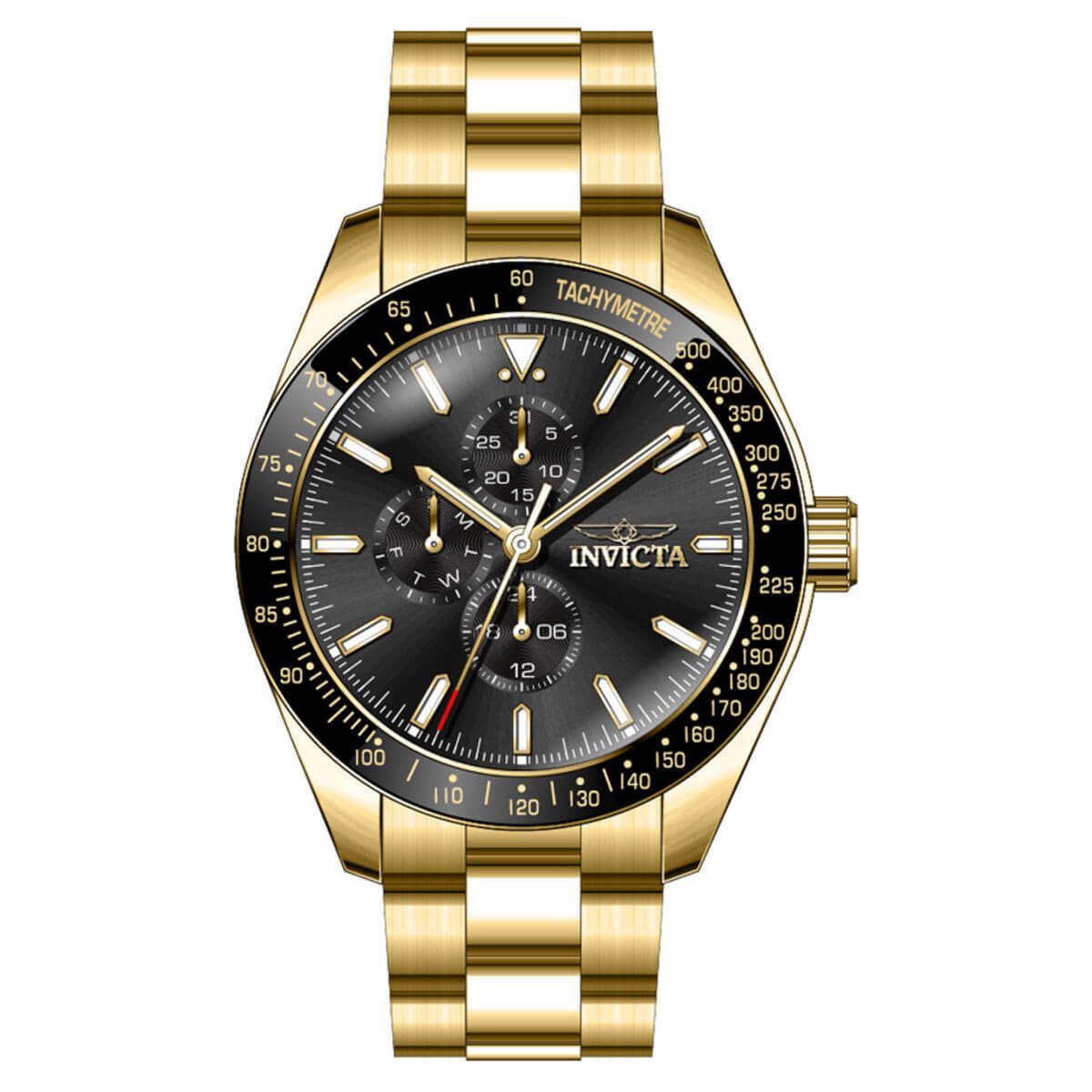 Invicta 38968 (Hodinky Invicta 38968 Aviator Quartz Black Dial Men's Watch)